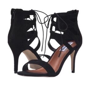 Steve Madden Frankii Black Suede Heels
